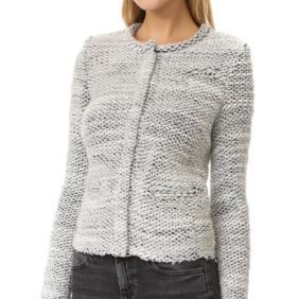 IRO Carene Boucle Wool Cardigan Jacket Blazer